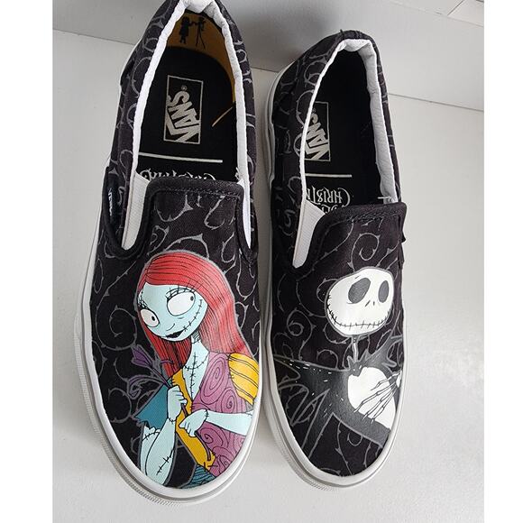VANS x Disney Nightmare Before Christmas Jack & Sally Women 7/ Men 5.5 SlipOn - Picture 5 of 8